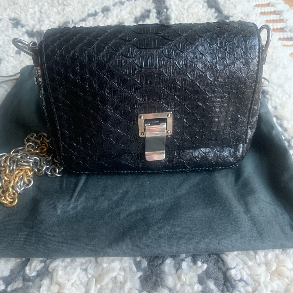 Proenza Schouler Python Tiny Courier Crossbody Bag - image 1